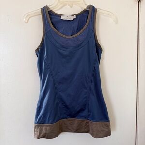 Adidas Stella McCartney Blue/gray Workout Run Yoga Gym Tennis Tank Top Sz S